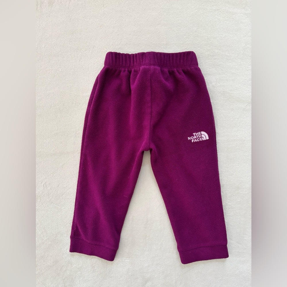North Face Toddler Purple Fleece Pants 12-18M